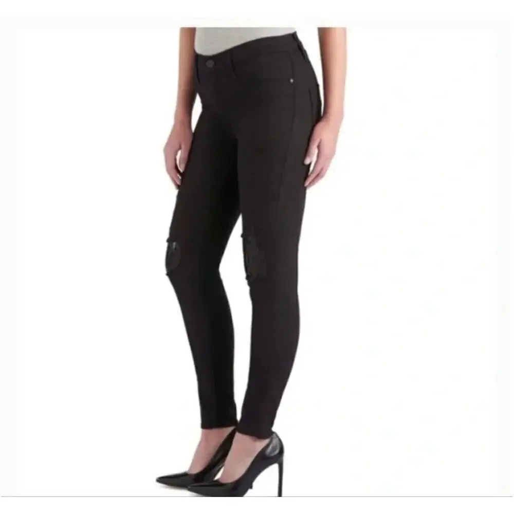 Rock & Republic Black Sequins Jeans Size 10 - Picture 1 of 8